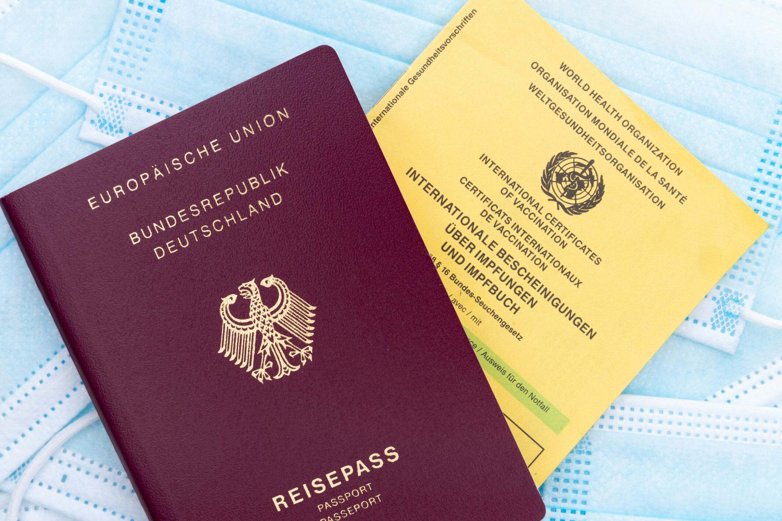 Sample Schengen Visa sticker on passport 2025